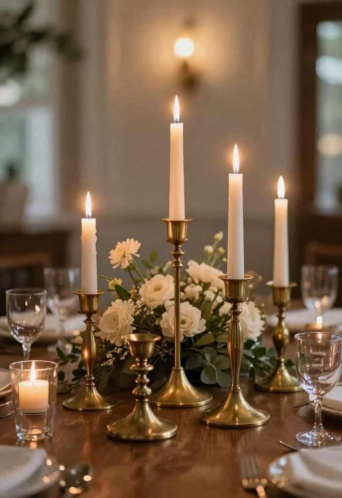 16 Living Room Candles Ideas Cozy Ambient Styling - 7. Candle Holders for Dramatic Effect 1