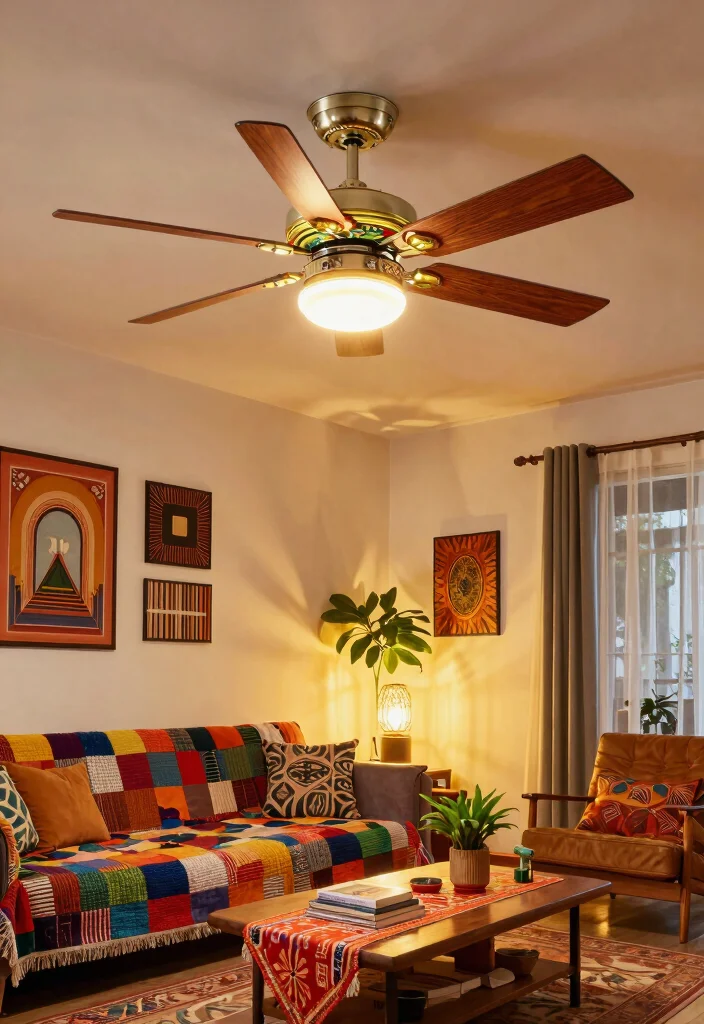 16 Living Room Fans With Lights Ideas Practical and Stylish - 10. Customized Ceiling Fans for Unique Spaces 1