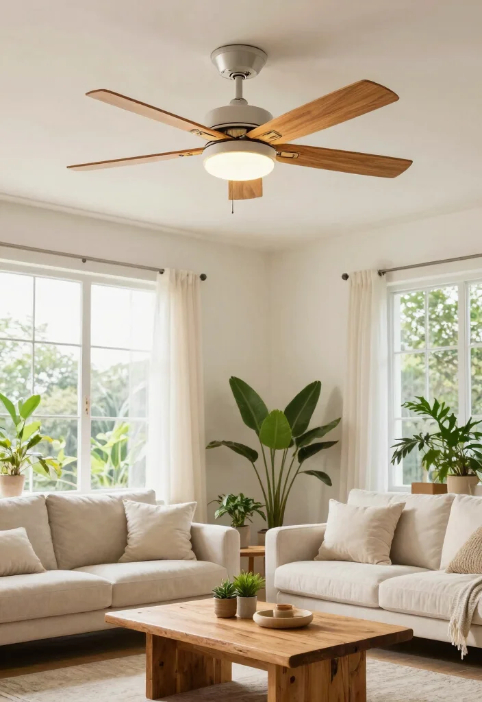 16 Living Room Fans With Lights Ideas Practical and Stylish - 14. Eco-Friendly Ceiling Fans for Sustainable Living 1