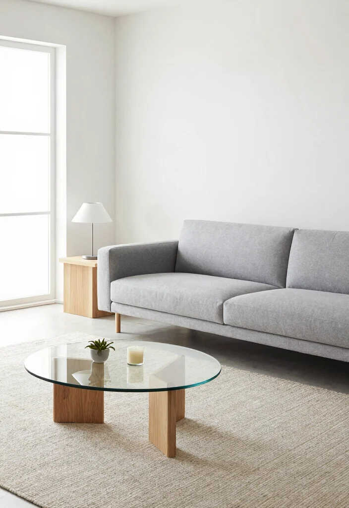 16 Living Room Simple Design Ideas for a Clean, Calm Living - 2. Choose Minimalist Furniture 1