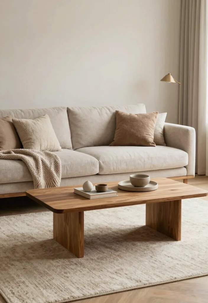 16 Living Room Simple Design Ideas for a Clean, Calm Living - 8. Cozy Up with Layers 1