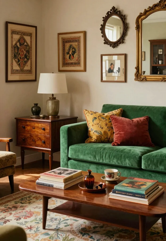 16 Living Room With Character Ideas Personal and Unique - 1. Vintage Finds Galore 1