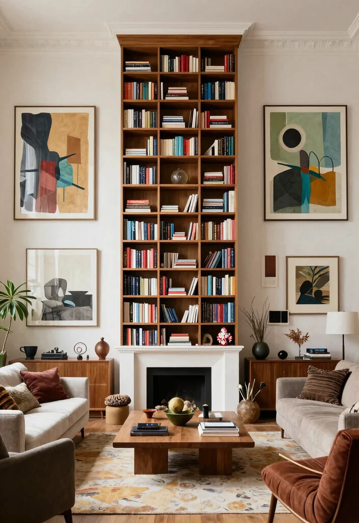 16 Living Room With Character Ideas Personal and Unique - 10. Play with Scale 1