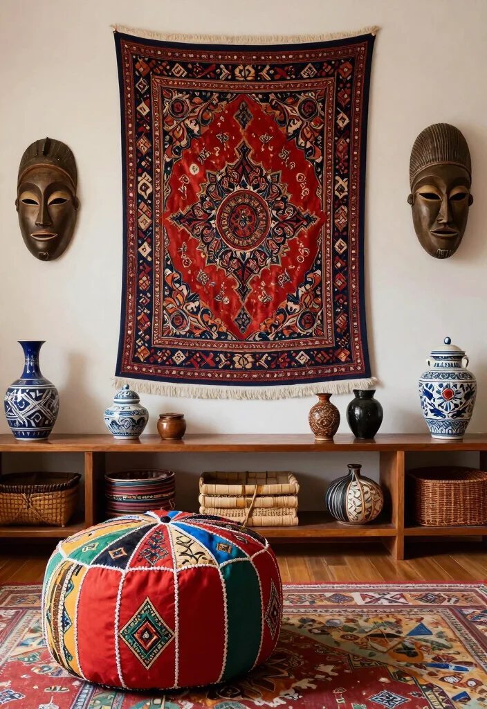 16 Living Room With Character Ideas Personal and Unique - 12. Cultural Influences 1