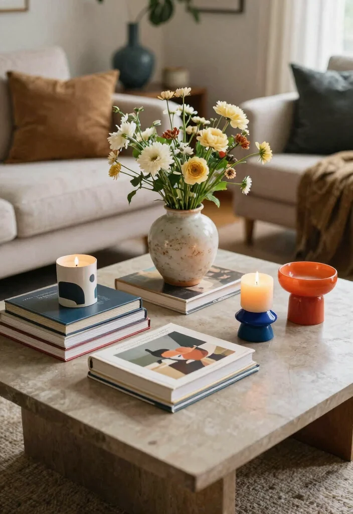 16 Living Room With Character Ideas Personal and Unique - 7. Layered Decor 1