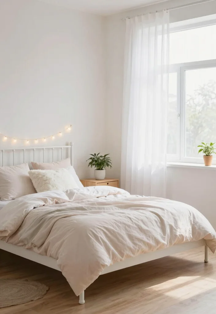 16 Metal Frame Bedroom Ideas for an Industrial Light Look - 5. Light and Airy with White Metal Frames 1