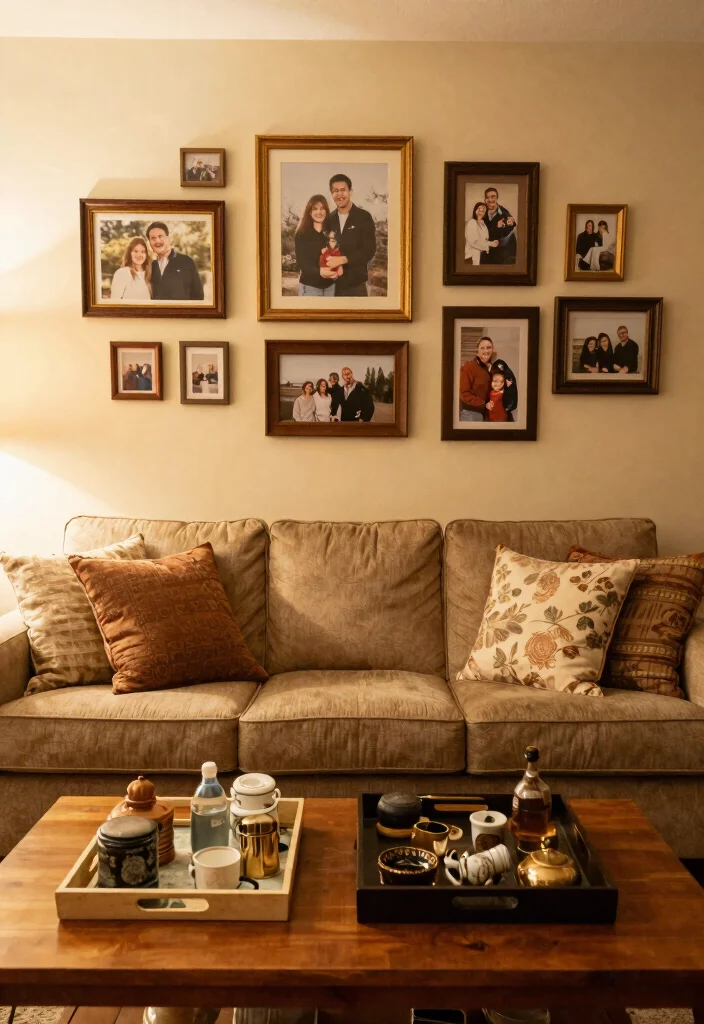 16 Nude Living Room Ideas: Soft Minimal Warmth - 16. Personal Touches 1