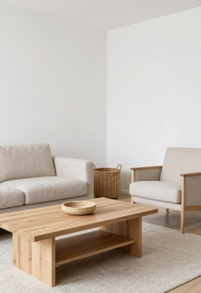 16 Nude Living Room Ideas: Soft Minimal Warmth - 5. Scandinavian Accents 1