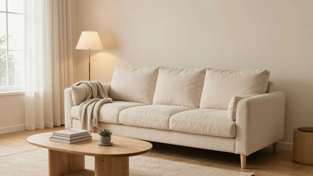 16 Nude Living Room Ideas: Soft Minimal Warmth