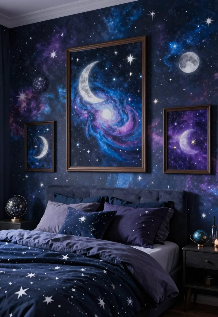 16 Prints for Bedroom Wall Art Ideas Easy Stylish Decor - 11. Celestial Prints 1