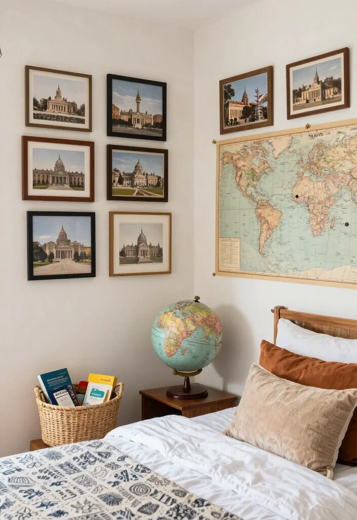 16 Prints for Bedroom Wall Art Ideas Easy Stylish Decor - 13. Travel-Inspired Prints 1