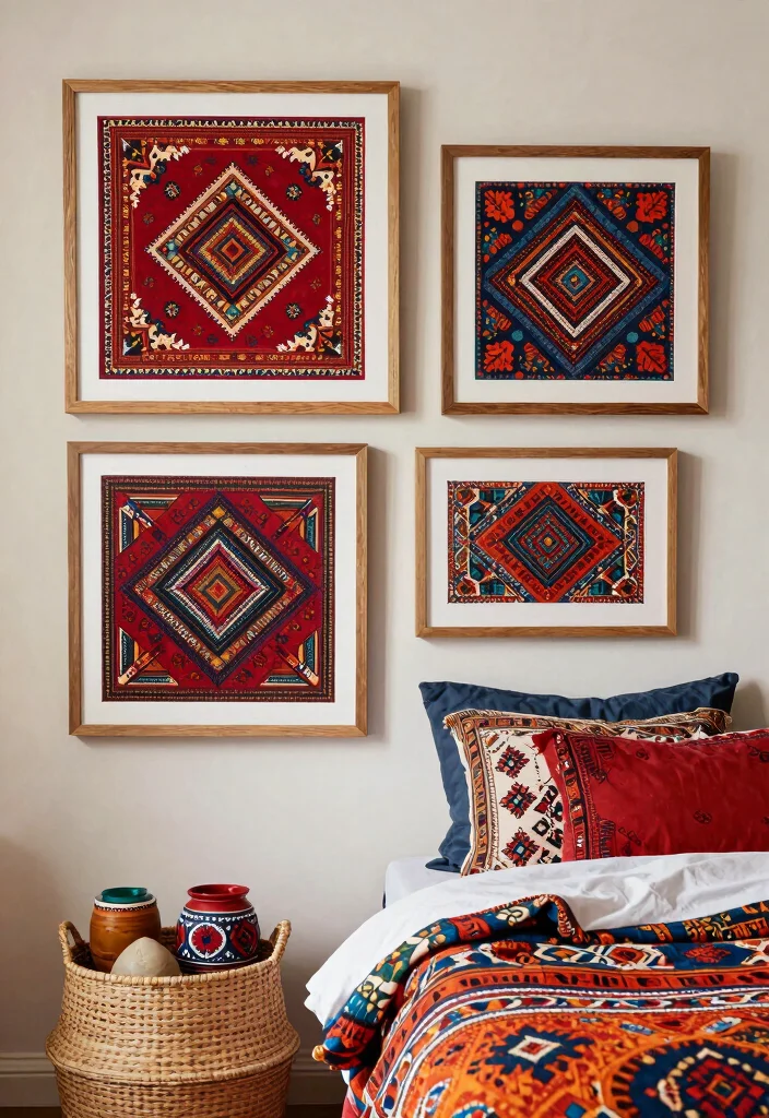 16 Prints for Bedroom Wall Art Ideas Easy Stylish Decor - 7. Ethnic Motifs 1