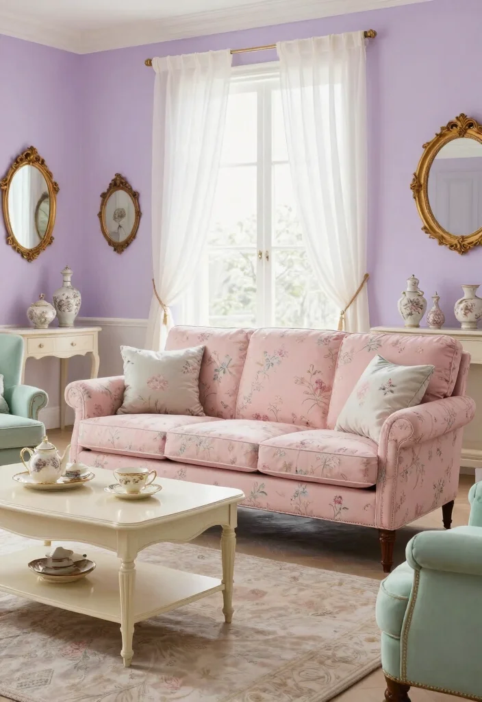 16 Regency Living Room Ideas: Elegant Classic Grandeur - 1. Soft Pastels: A Whisper of Elegance 1