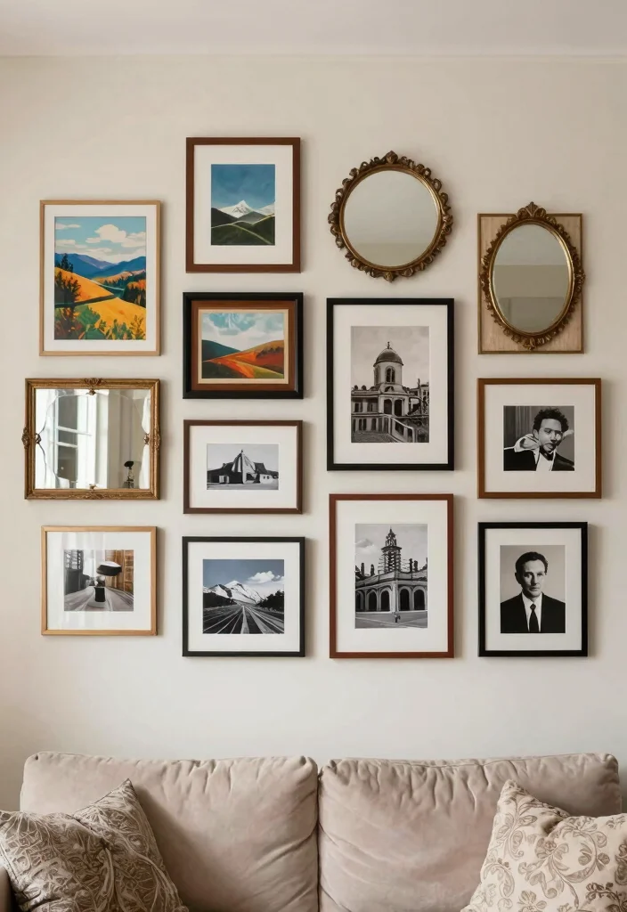 16 Regency Living Room Ideas: Elegant Classic Grandeur - 11. Artful Wall Displays: Creating Focal Points 1