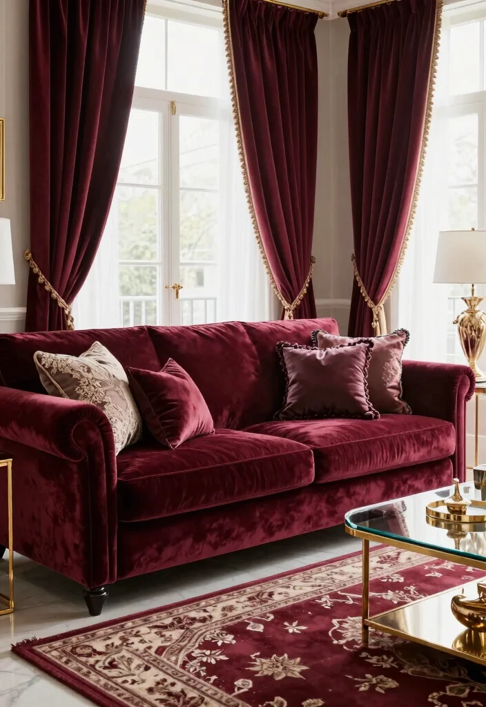 16 Regency Living Room Ideas: Elegant Classic Grandeur - 7. Luxurious Fabrics: The Feel of Elegance 1