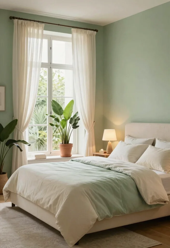 16 Sage Green Bedroom Colour Palettes Ideas Soft Earthy Harmony - 1. Soft Sage with Cream Accents 1