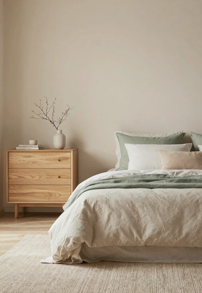 16 Sage Green Bedroom Colour Palettes Ideas Soft Earthy Harmony - 11. Layered Neutrals with Sage 1