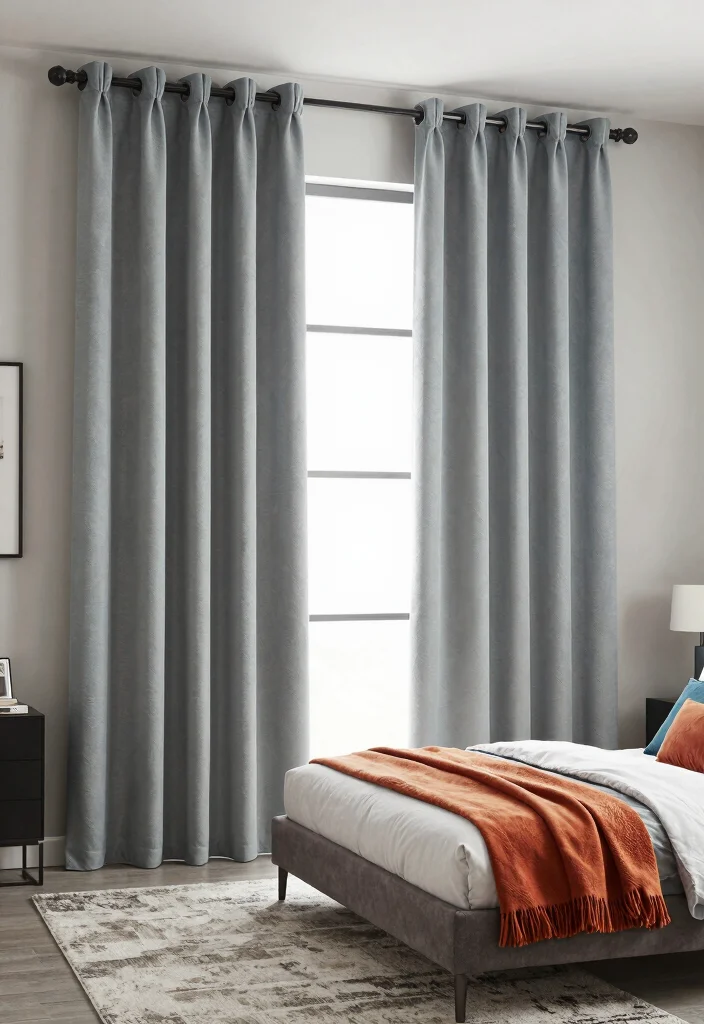 16 Small Bedroom Curtain Ideas: Light Space Saving Style - 10. Custom-Made Curtains 1