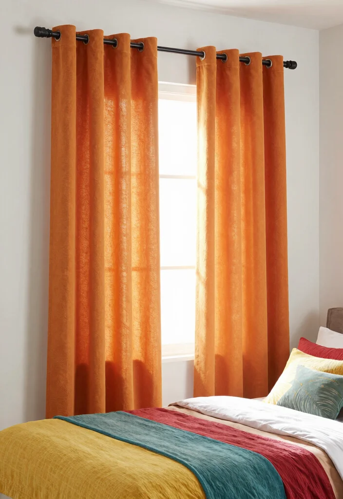16 Small Bedroom Curtain Ideas: Light Space Saving Style - 11. Velcro Curtain System 1