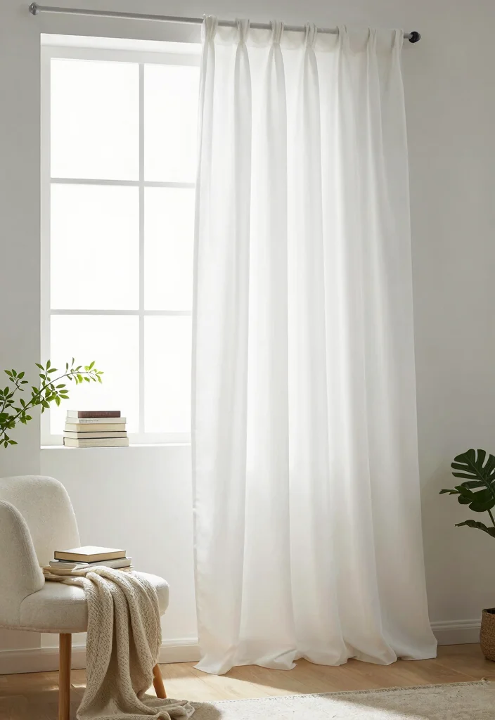 16 Small Bedroom Curtain Ideas: Light Space Saving Style - 8. Angled Curtains 1