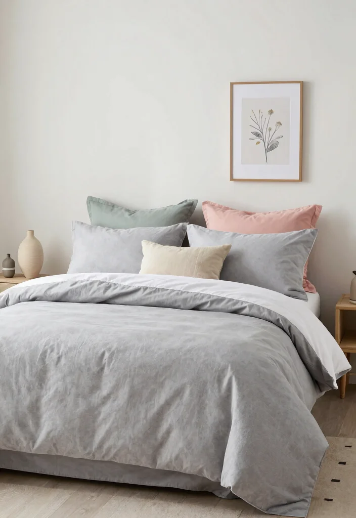 16 Small Main Bedroom Ideas: Comfortable Balanced Design - 14. Harmonious Color Coordination 1