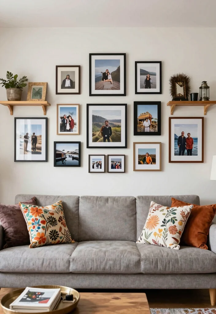 16 Texas Living Room Ideas: Warm Rustic Modern Mix - 14. Personalized Decorative Touches 1