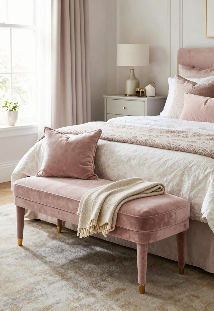 17 Bedroom With Sitting Area Ideas Relaxed Luxury Touch - 5. Elevated Bench 1