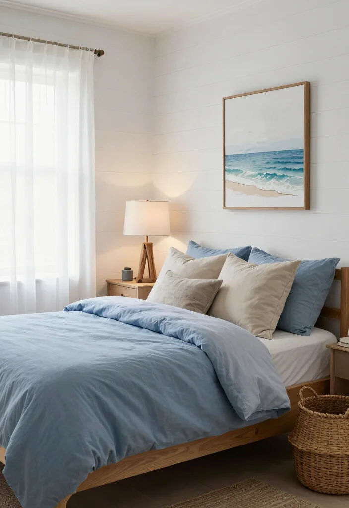 17 Bedroom With Wood Paneling Wall Ideas for a Warm Textured Look - 1. Shiplap Charm for a Coastal Vibe 1