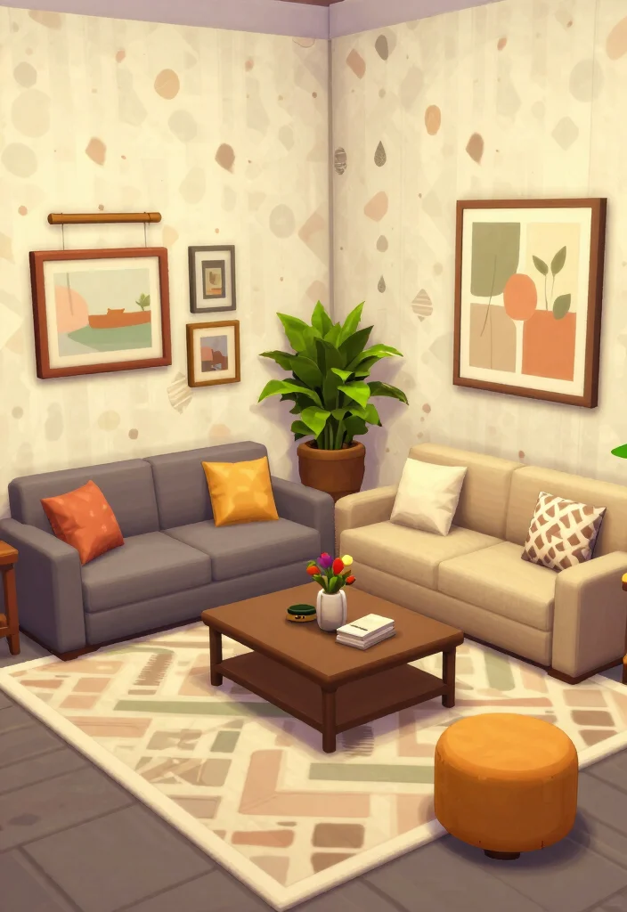 17 Bloxburg Living Room Ideas Aesthetic and Creative - 15. Customizable Space 1