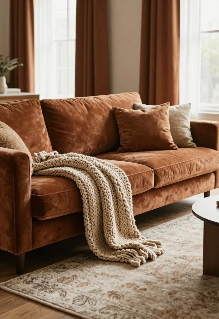 17 Closed Living Room Ideas Private Cozy Layouts - 14. Warm Textile Choices 1