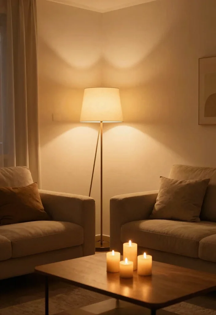 17 Closed Living Room Ideas Private Cozy Layouts - 8. Soft Lighting Solutions 1