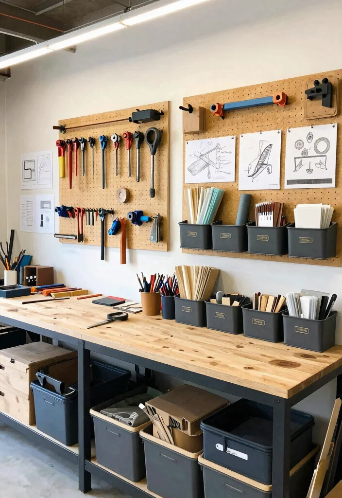 17 Garage Living Room Ideas: Smart Conversions That Work - 17. Creative Workshop 1