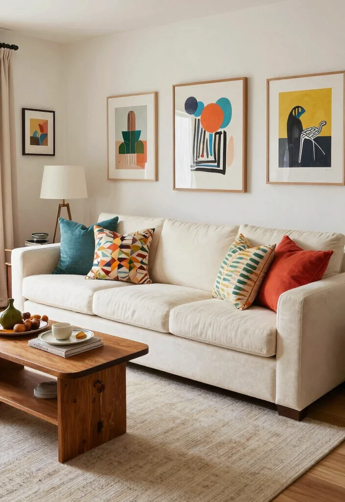 17 Ivory Living Room Ideas: Soft, Elegant, and Timeless - 13. Mixing Styles 1