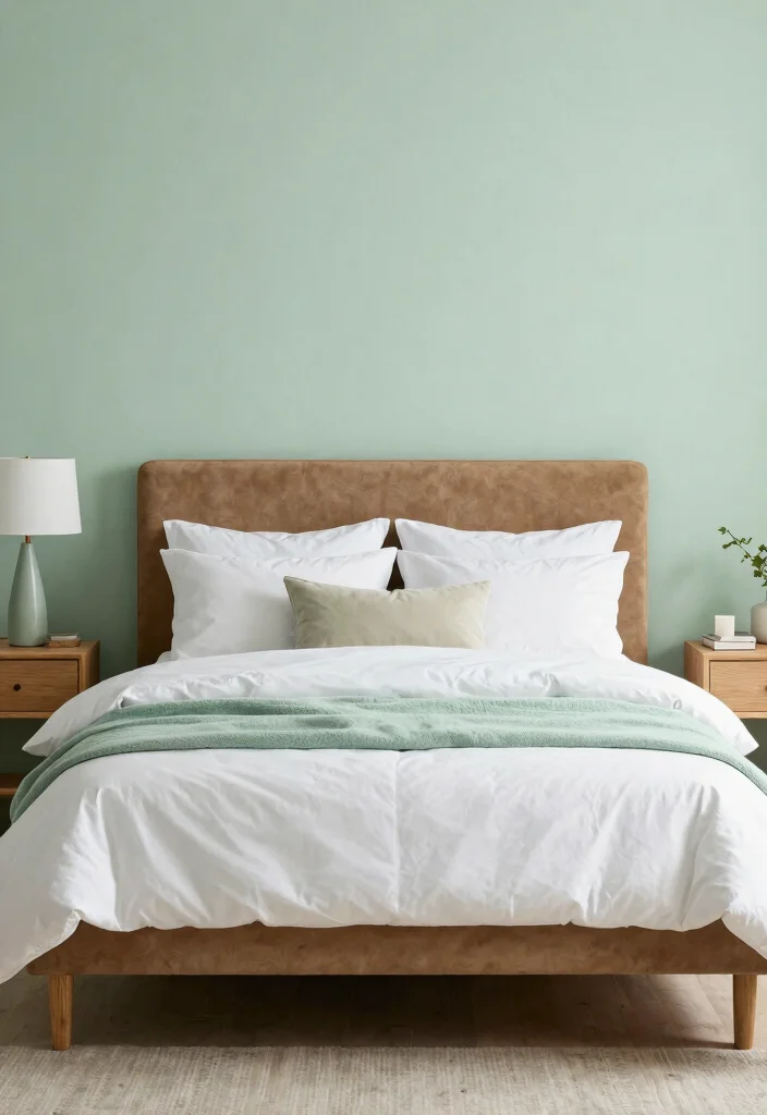 17 Light Green Bedroom Aesthetic Ideas Fresh Calm Vibes - 17. Creating a Balanced Color Palette 1