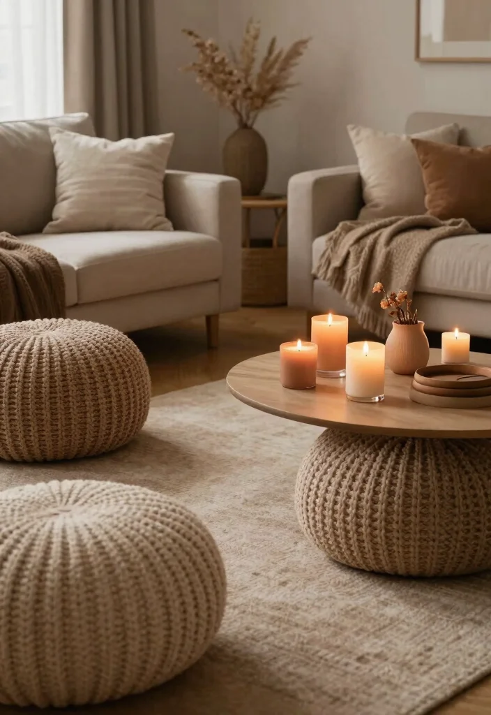 17 Living Room Cozy Ideas for Warm Relaxing Vibes - 11. Warm Home Accessories 1