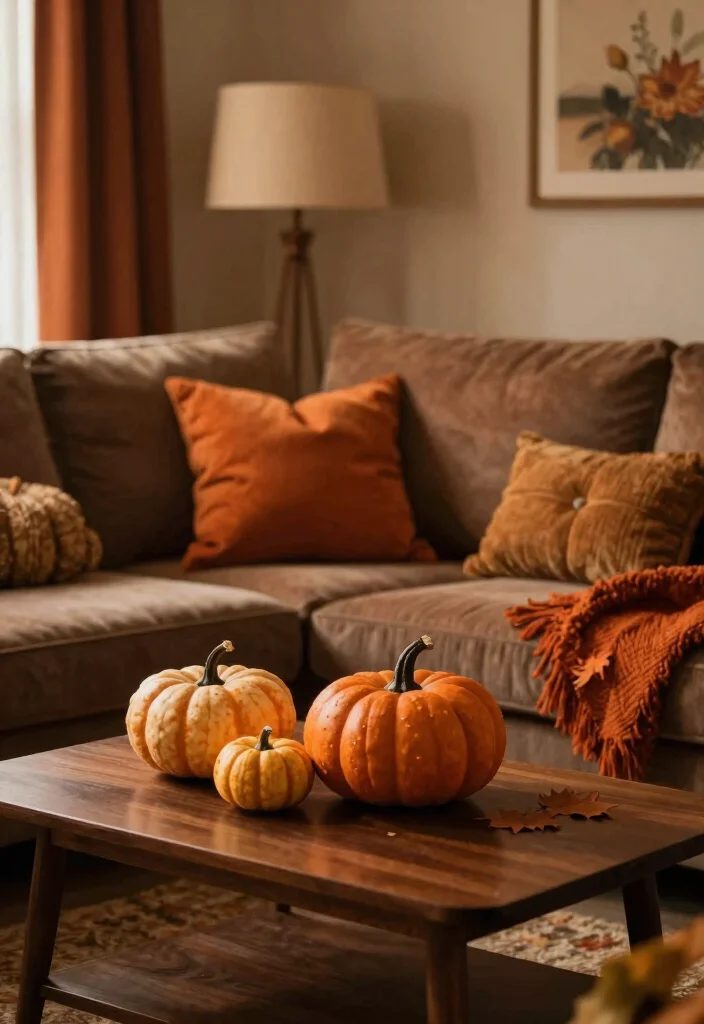 17 Living Room Cozy Ideas for Warm Relaxing Vibes - 17. Seasonally Inspired Decor 1