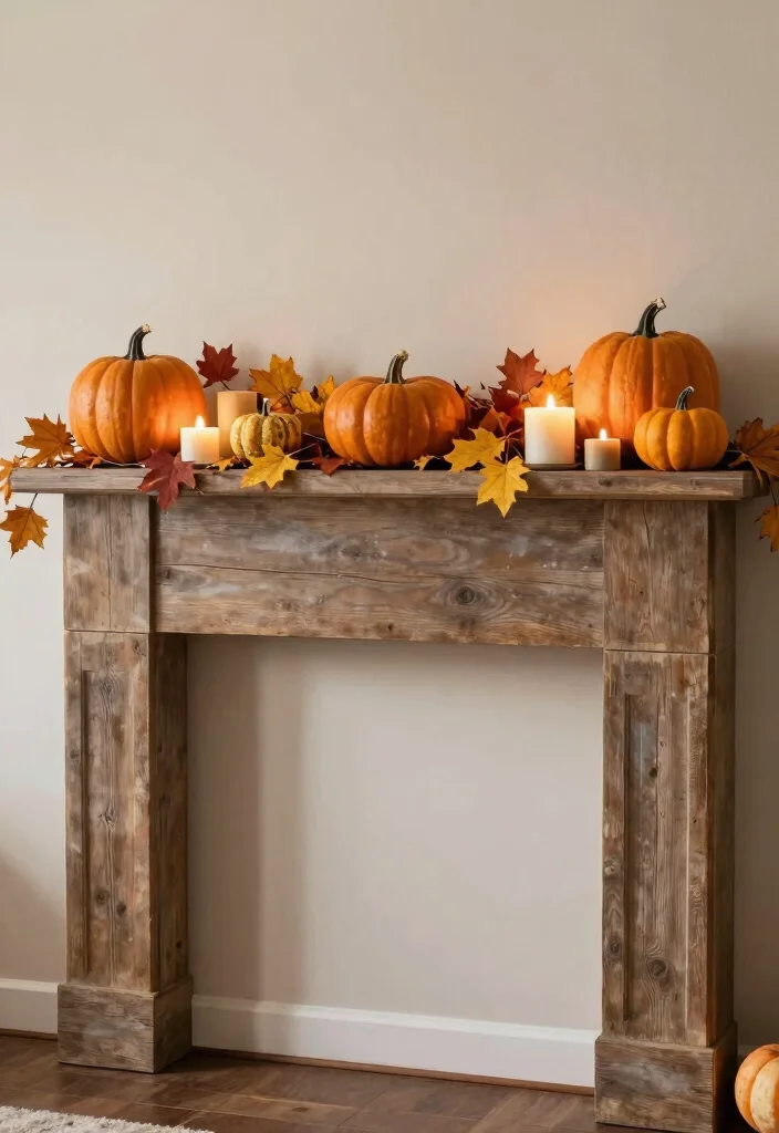 17 Living Room Mantle Decor Ideas Balanced and Beautiful - 10. Create a Themed Display 1