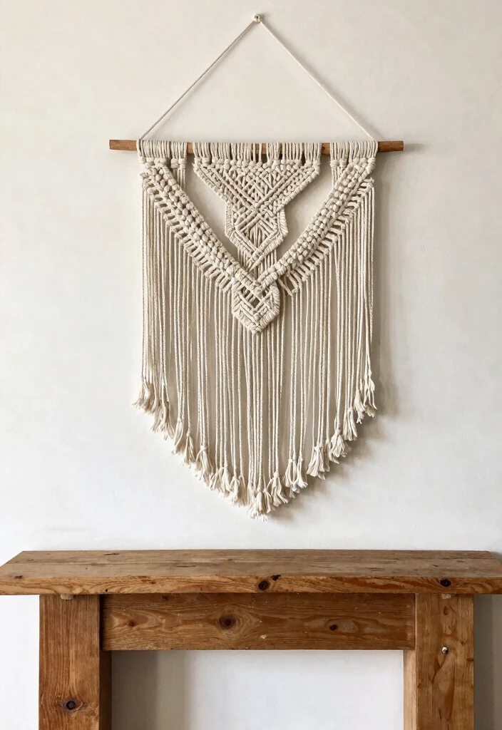 17 Living Room Mantle Decor Ideas Balanced and Beautiful - 13. Incorporate Textured Wall Hangings 1