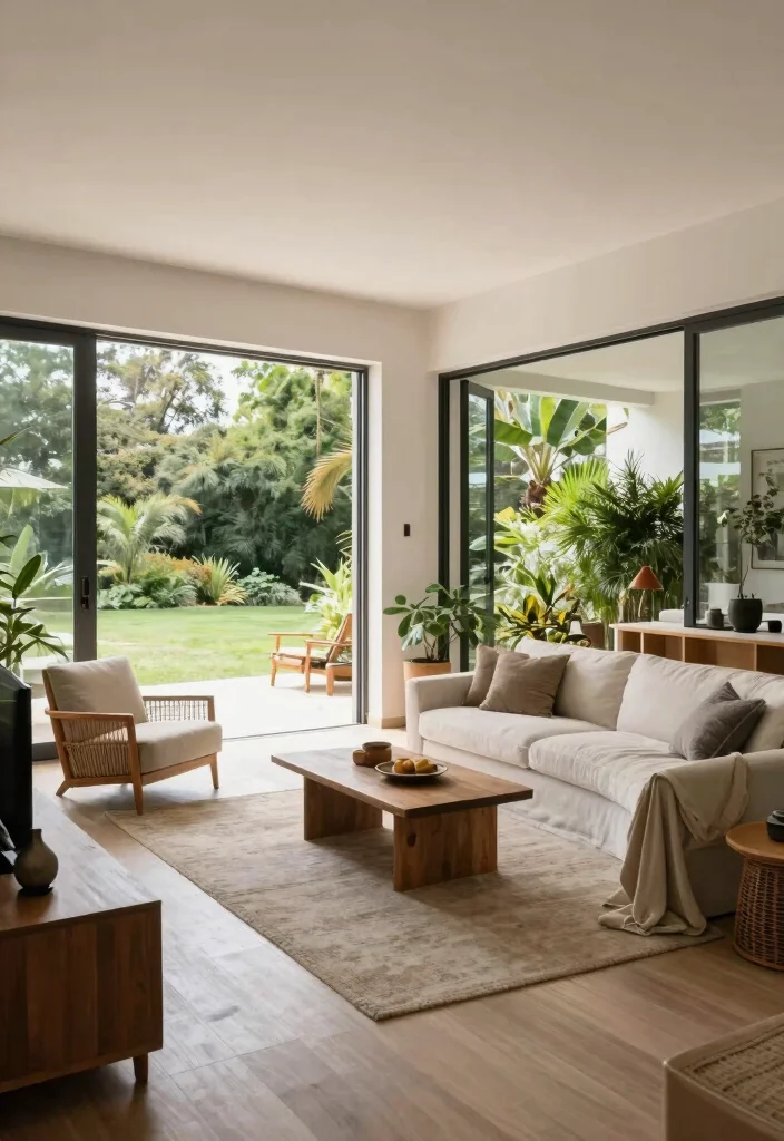 17 Long Living Room Ideas: Smart Layout Solutions for Small Spaces - 11. Seamless Indoor-Outdoor Flow 1