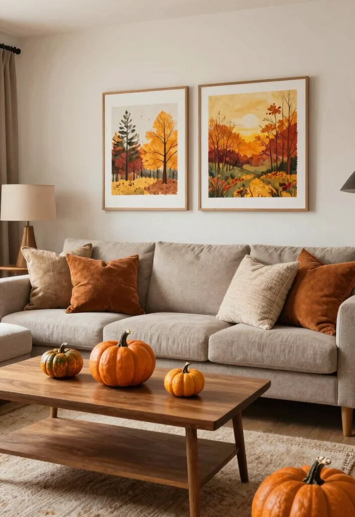 17 Long Living Room Ideas: Smart Layout Solutions for Small Spaces - 13. Seasonal Decor Swap 1
