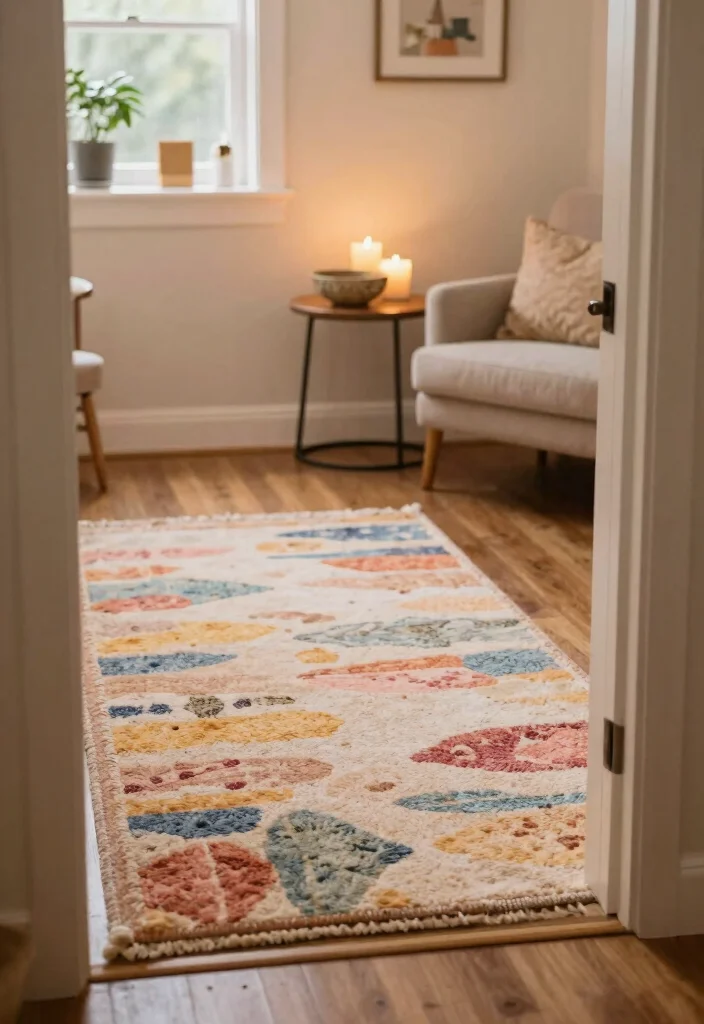 17 Messy Living Room Aesthetic Ideas: Lived-In Cozy Charm - 12. Welcoming Entry Points 1