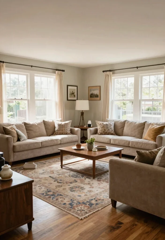 17 Messy Living Room Aesthetic Ideas: Lived-In Cozy Charm - 16. Open Layouts 1