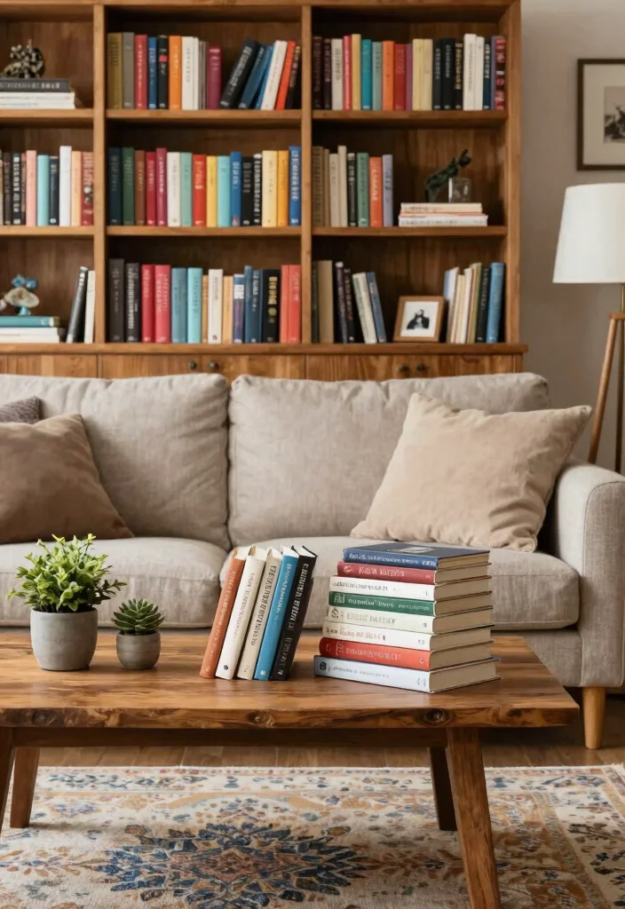 17 Messy Living Room Aesthetic Ideas: Lived-In Cozy Charm - 5. Books, Books, and More Books 1
