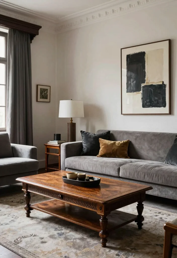 17 Parisian Living Room Ideas for Elegant, Effortless Style - 16. Combining Old and New 1