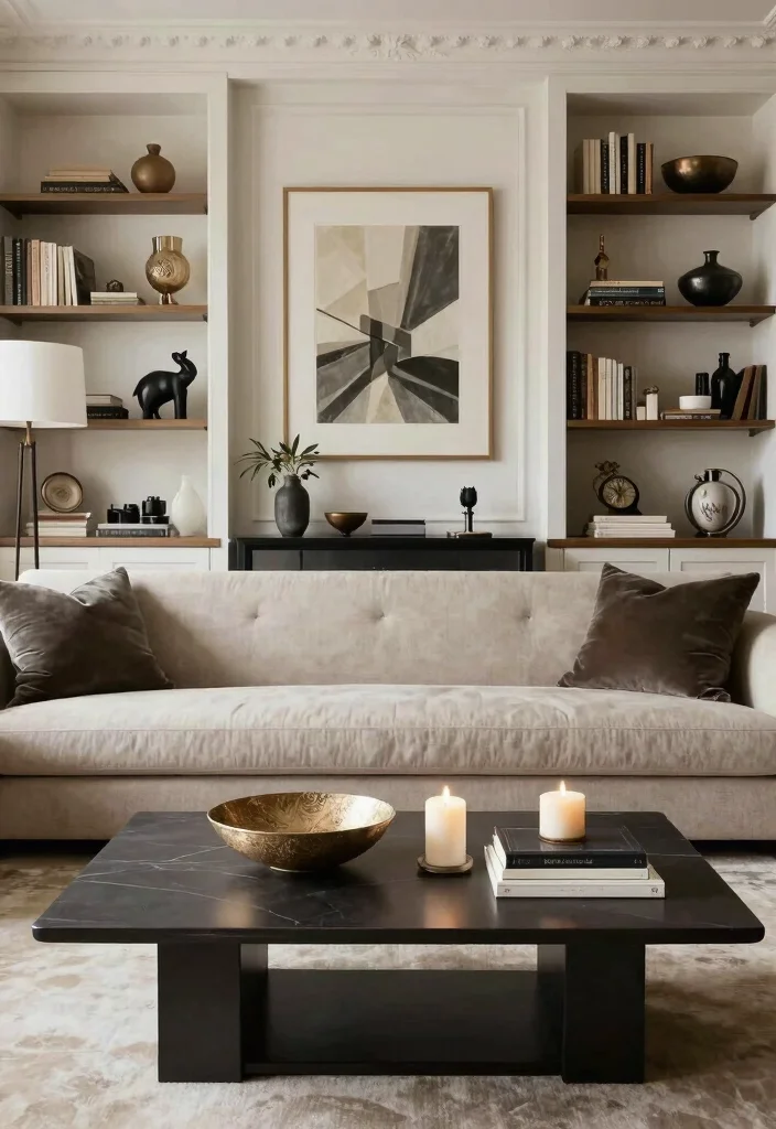 17 Parisian Living Room Ideas for Elegant, Effortless Style - 17. Thoughtful Accessorizing 1