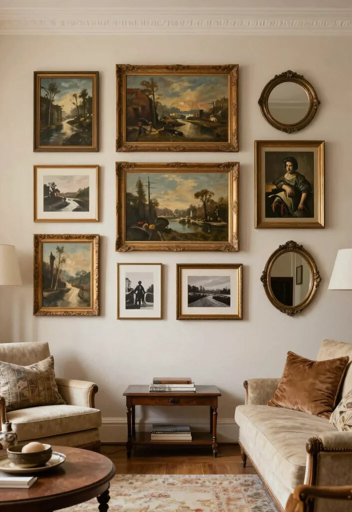 17 Parisian Living Room Ideas for Elegant, Effortless Style - 5. Artful Arrangements 1