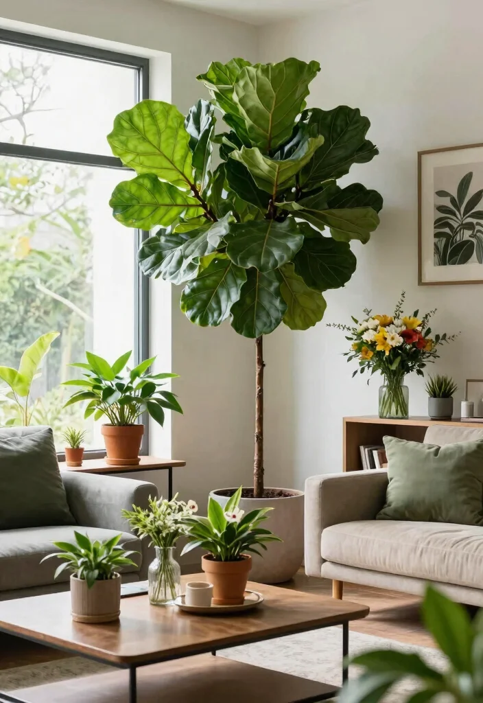 17 Parisian Living Room Ideas for Elegant, Effortless Style - 9. Incorporating Greenery 1