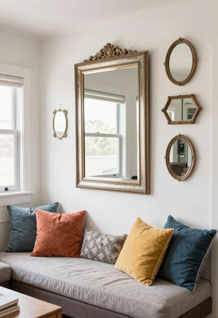 17 RV Living Room Ideas for Compact Comfortable Design - 9. Smart Use of Mirrors 1