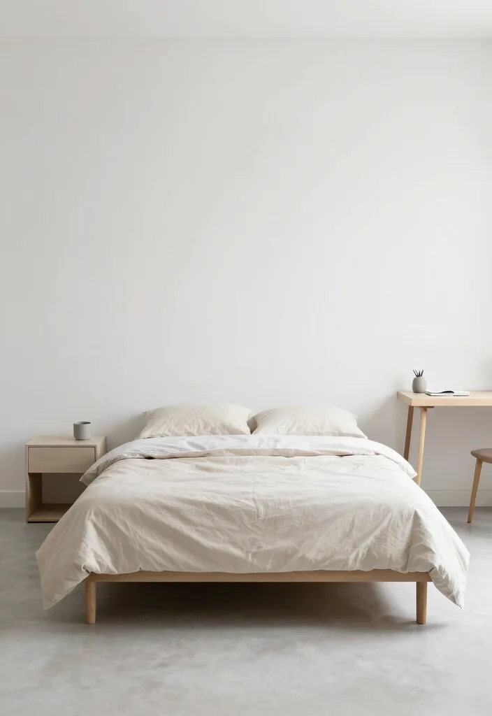 17 Rectangle Bedroom Layout Ideas Smart Space Flow - 11. Minimalist Approach 1