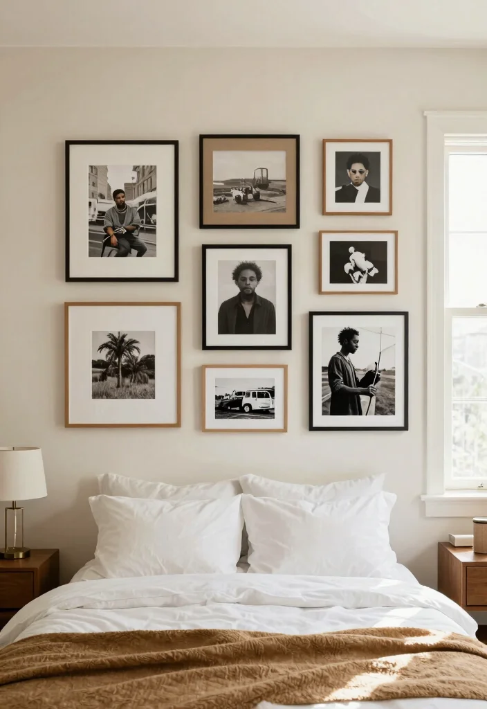 17 Rectangle Bedroom Layout Ideas Smart Space Flow - 15. Personal Touches 1